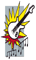 drawing of an electric guitar